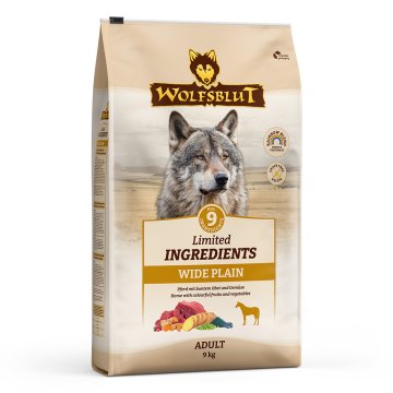 Wolfsblut Limited Ingredients Wide Plain adult 9kg - kůň s batáty